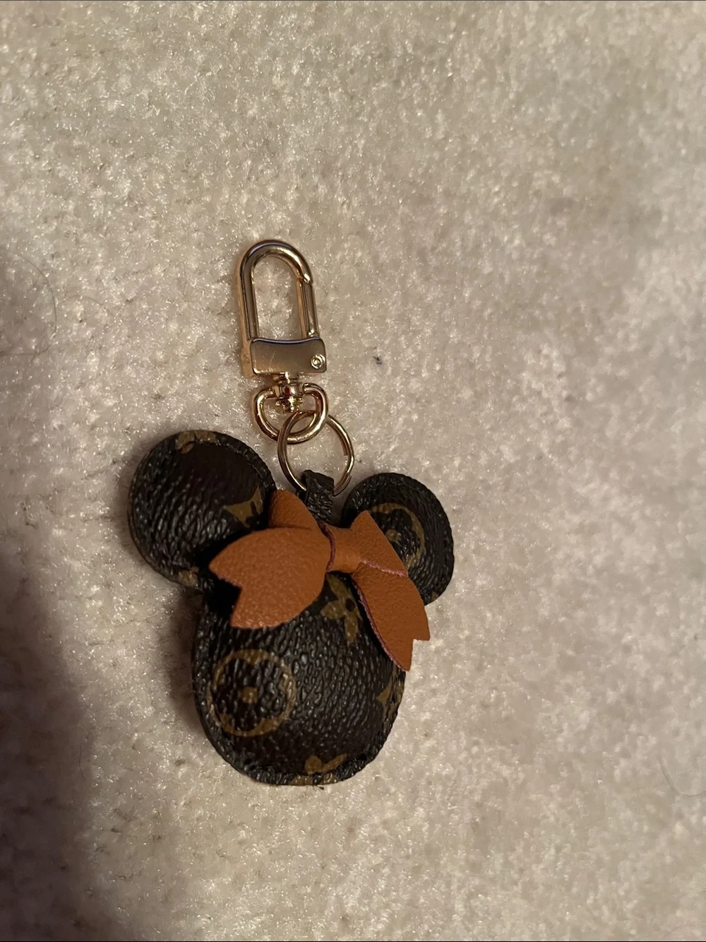 Minnie head bag charm or key ring. New. No tags.